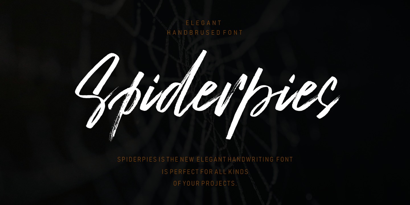 Шрифт Spiderpies